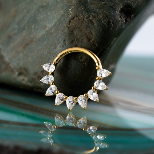 Кольцо-кликер Мэй Gold 1.2 мм